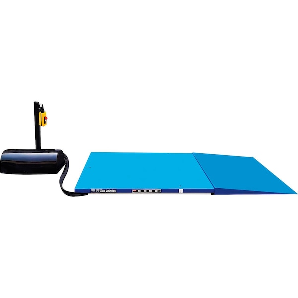 Global Industrial Low Profile Power Scissor Lift Table, 57in x 44in, 2200 Lb. Capacity 293230 - main